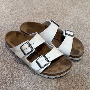 Birkenstock Kids White Double Strap Sandals